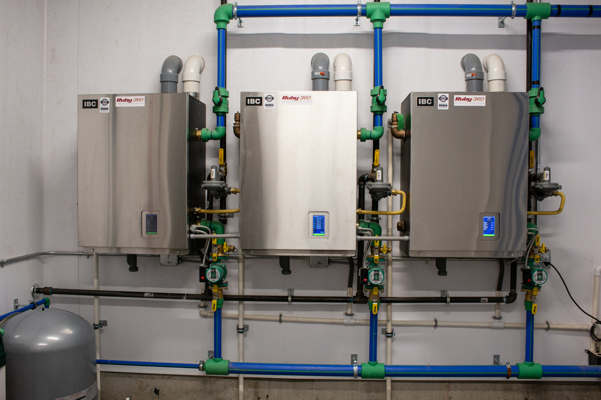 Heating system featuring IBC boilers